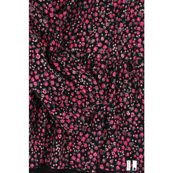 Looxs Revolution Jurkje zwart krinkel mini flowers voor meisjes in de kleur - Image 6