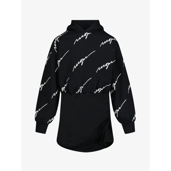 Msgm Meisjes jurk zwart wit logo - Image 1