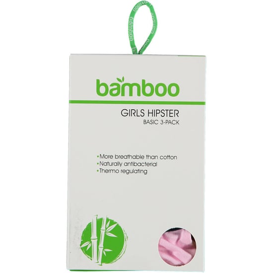 Apollo Meisjes bamboe hipster 3-pack zwart rood roze - Image 3