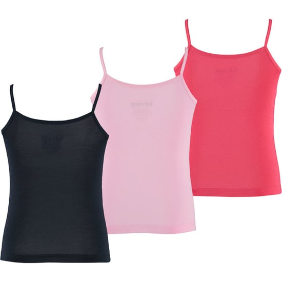 Apollo Meisjes bamboe singlet hemden 3-pack blauw roze rood spaghettibandjes onderhemd - Image 2