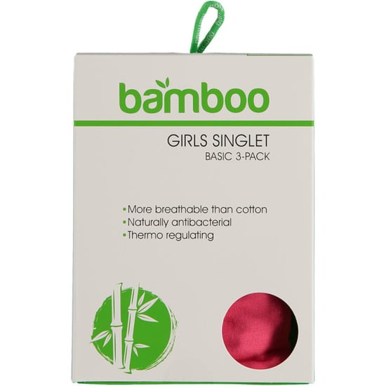 Apollo Meisjes bamboe singlet hemden 3-pack blauw roze rood spaghettibandjes onderhemd - Image 3