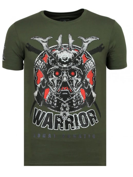 Local Fanatic Savage samurai print t-shirt - Image 1