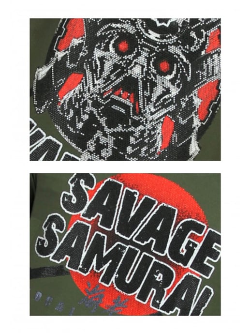 Local Fanatic Savage samurai print t-shirt - Image 6