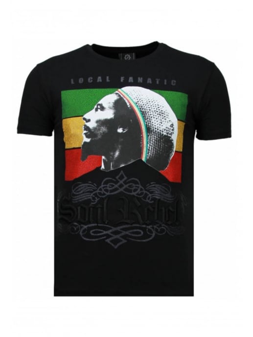 Local Fanatic Soul rebel bob rhinestone t-shirt - Image 3