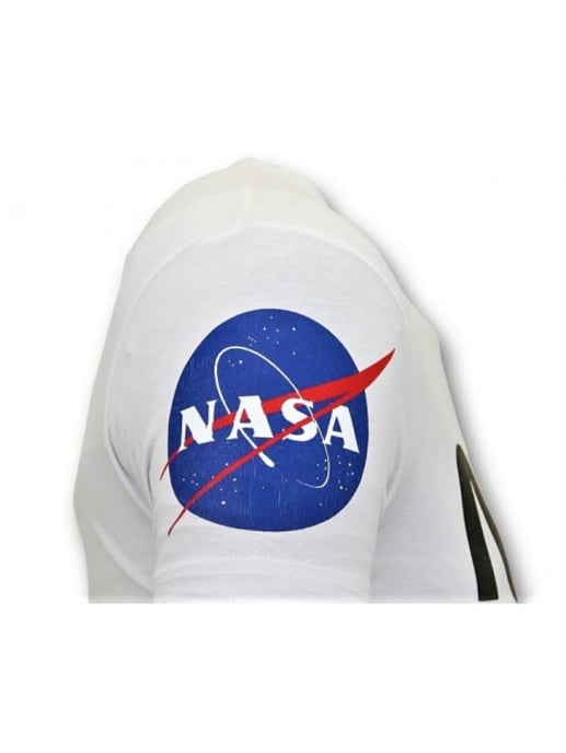 Local Fanatic T-shirt met opdruk nasa american flag shirt - Image 3