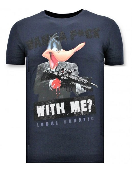 Local Fanatic T-shirt met print shooting duck gun - Image 1
