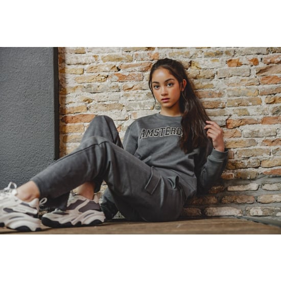 Looxs Revolution Sweater silver grey amsterdam voor meisjes in de kleur - Image 2