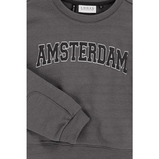 Looxs Revolution Sweater silver grey amsterdam voor meisjes in de kleur - Image 6