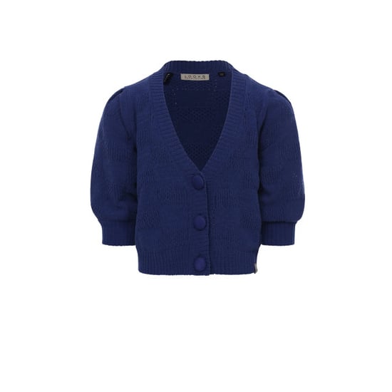 Looxs Revolution Vestje violet blue chenille ajour voor meisjes in de kleur - Image 6