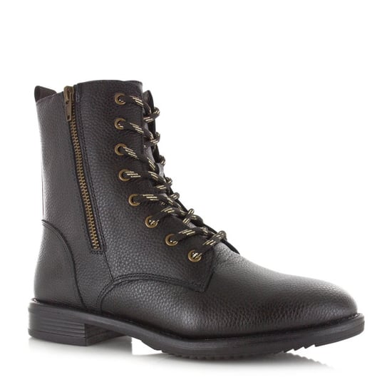 Shoecolate Leren veterboot met rits veterboots dames - Image 3