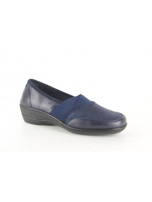 Q-Fit 6009.10 blue dames instappers gekleed - Image 1