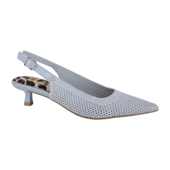 La Strada 2403346-4502 lt grey/silver knitted dames pumps - Image 1