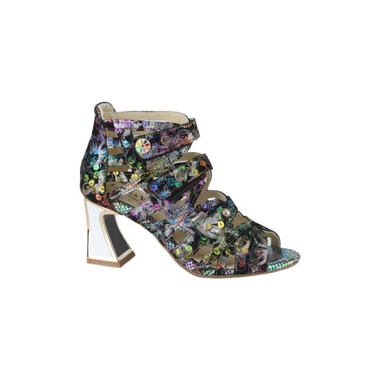 Laura Vita Jacbo 01 charbon dames sandalen gekleed - Image 1