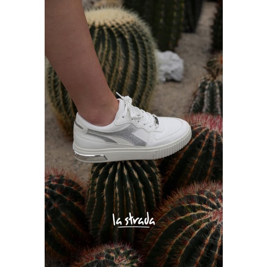 La Strada White pu + canvas 2101476-1005 - Image 1