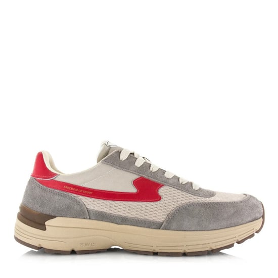 Stepney workers club S.w.c osier s-strike geo-merged grey red lage sneakers unisex - Image 1