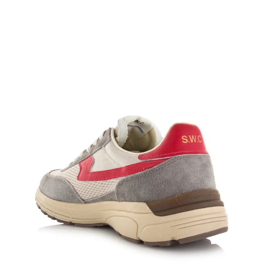 Stepney workers club S.w.c osier s-strike geo-merged grey red lage sneakers unisex - Image 4