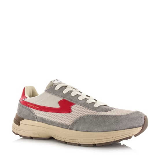 Stepney workers club S.w.c osier s-strike geo-merged grey red lage sneakers unisex - Image 5