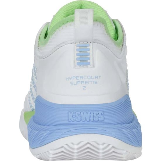 K-Swiss hypercourt supreme 2 clay tennisschoenen gravel dames wit-blauw - Image 4