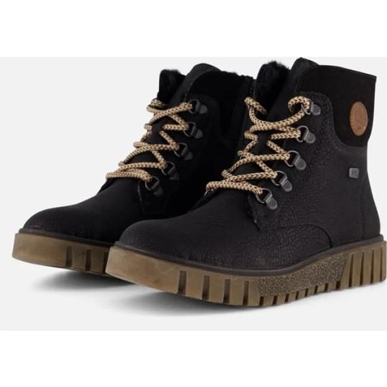 Rieker Kort veterlaarsje y3433-00 black - Image 4
