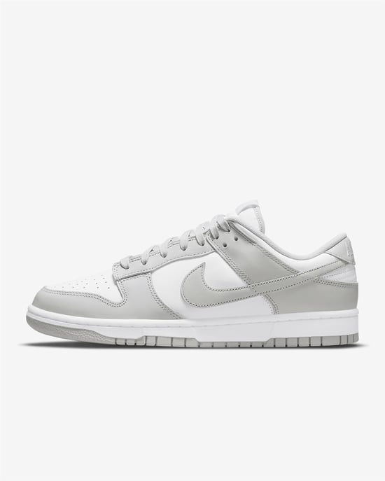 Nike Dunk Low Retro Trainers White/Grey Fog - Image 1