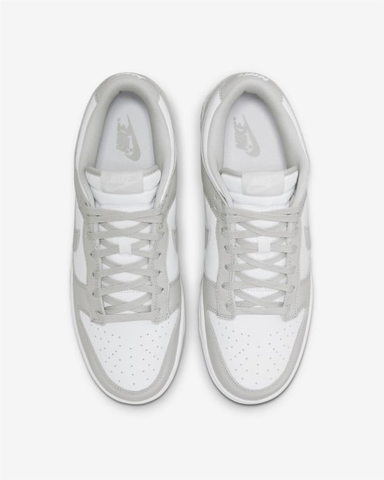 Nike Dunk Low Retro Trainers White/Grey Fog - Image 4
