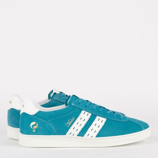 Q1905 Sneaker medal aqua blauw/wit - Image 4