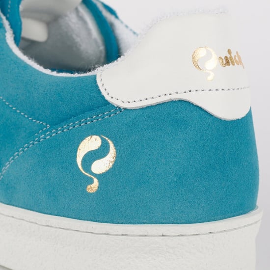 Q1905 Sneaker medal aqua blauw/wit - Image 6