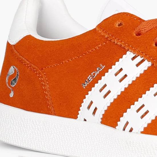 Q1905 Sneaker medal classic retro oranje/wit - Image 2