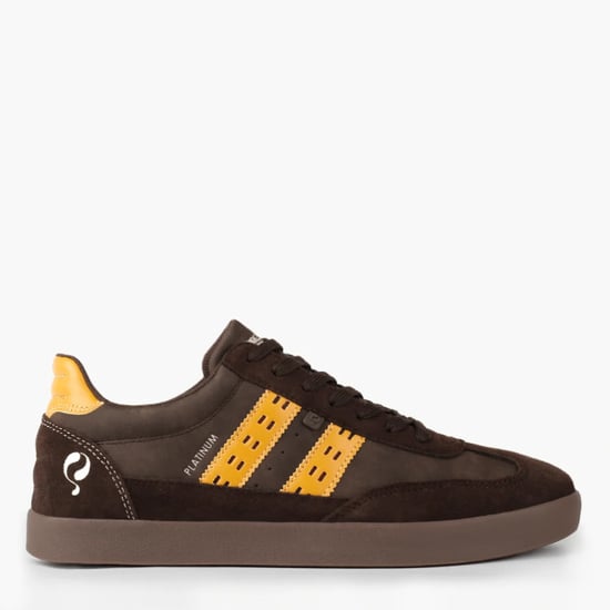 Q1905 Sneaker platinum donkerbruin/geel - Image 5