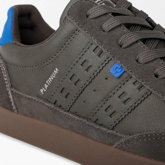 Q1905 Sneaker platinum middengrijs/koningsblauw - Image 3