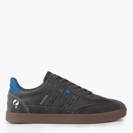 Q1905 Sneaker platinum middengrijs/koningsblauw - Image 5