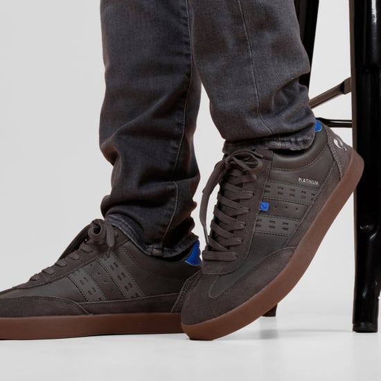 Q1905 Sneaker platinum middengrijs/koningsblauw - Image 6