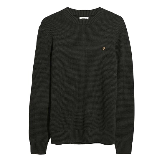 Farah Heren Foraker Crew Neck Sweater (Zwart) - Image 1