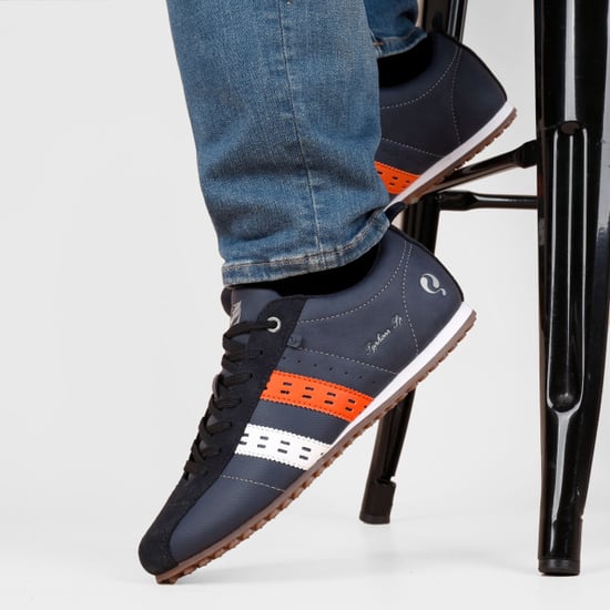 Q1905 Sneaker typhoon sp donkerblauw/wit/oranje - Image 4