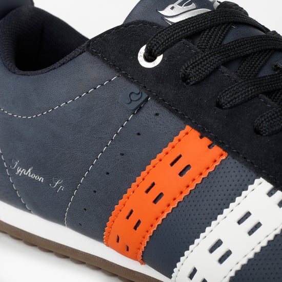 Q1905 Sneaker typhoon sp donkerblauw/wit/oranje - Image 5