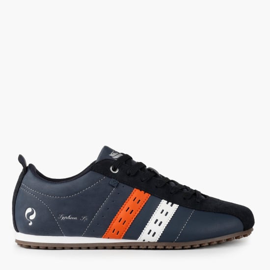 Q1905 Sneaker typhoon sp donkerblauw/wit/oranje - Image 6