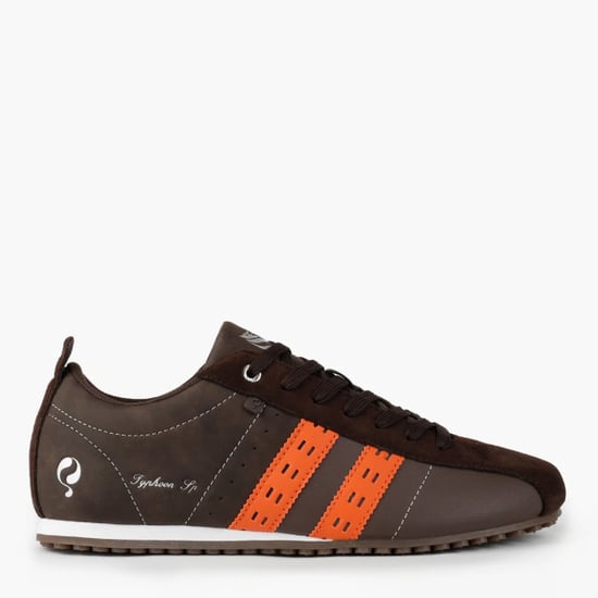 Q1905 Sneaker typhoon sp donkerbruin/oranje - Image 1