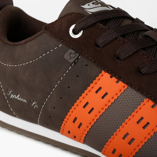 Q1905 Sneaker typhoon sp donkerbruin/oranje - Image 2