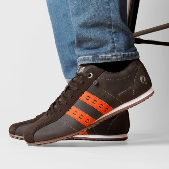 Q1905 Sneaker typhoon sp donkerbruin/oranje - Image 5