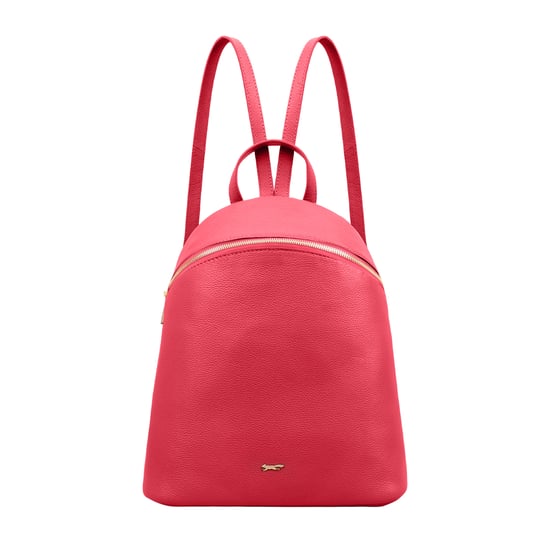 Panoma Pink Leather Backpack Bag - Image 1