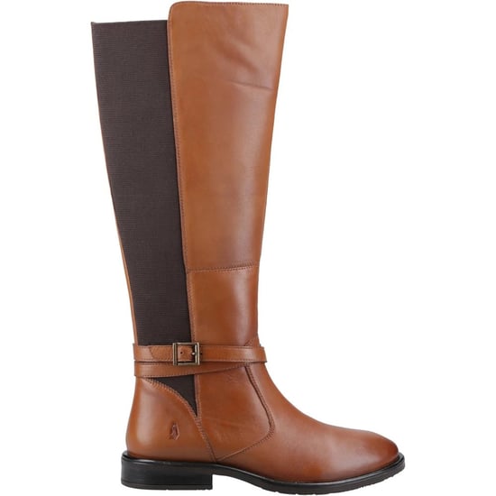 Hush Puppies Dames Victoria Leren Lange Laarzen (Tan) - Image 1