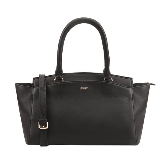 Clarkson Black Leather Shoulder Bag - Image 1