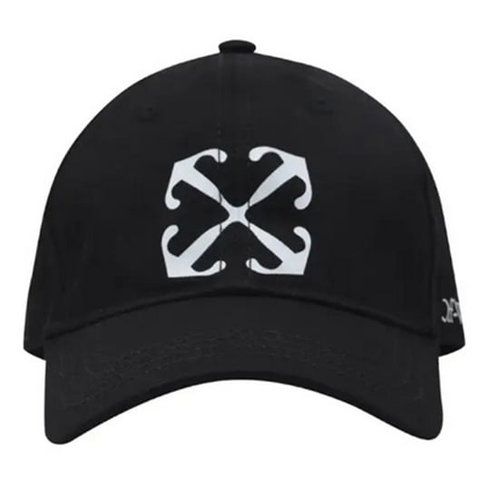 Off-White Pijl Katoenen Baseballpet (Zwart) - Image 1