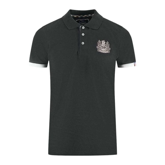 Aquascutum Unisex Volwassen Gepersonaliseerde Polo Shirt met Kraag (Zwart) - Image 1