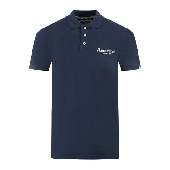 Aquascutum Unisex Volwassen Londen Classic Polo Shirt (Marineblauw) - Image 1
