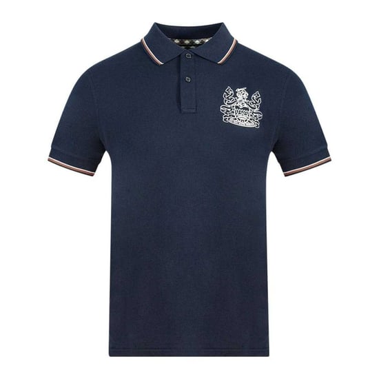 Aquascutum Unisex Adult Aldis Crest Polo Shirt (Navy) - Image 1