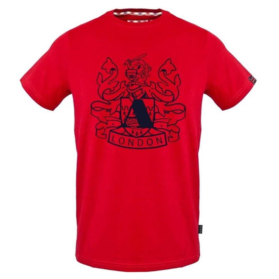 Aquascutum Mens Aldis Shield Logo T-Shirt (Red) - Image 1