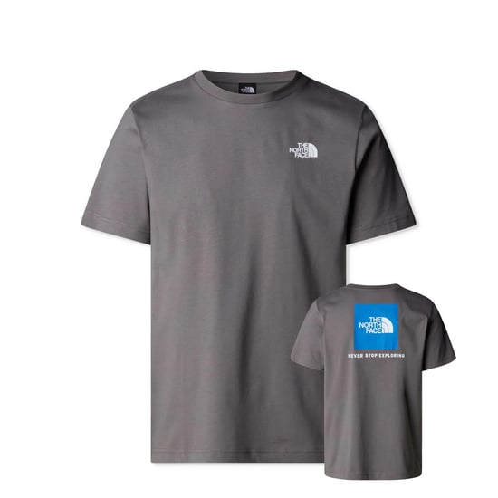 The North Face Men’s Short Sleeve Redbox T-Shirt in Smoke Pearl/Hero Blue - Image 1