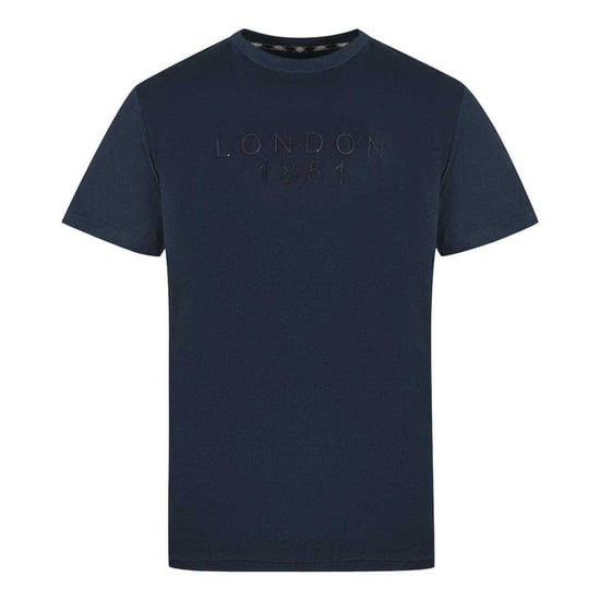 Aquascutum Heren Londen 1851 Logo Taped T-shirt (Marineblauw) - Image 1