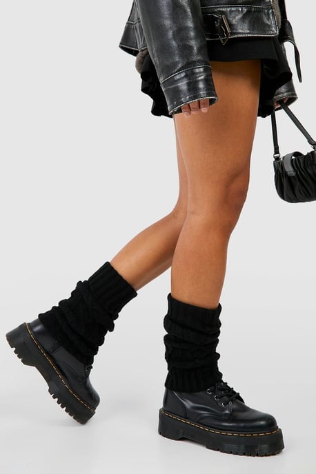 Cable Knit Leg Warmers - Image 1